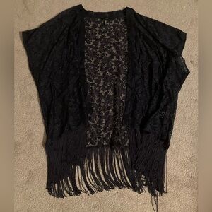Forever 21 Navy Lace Kimono